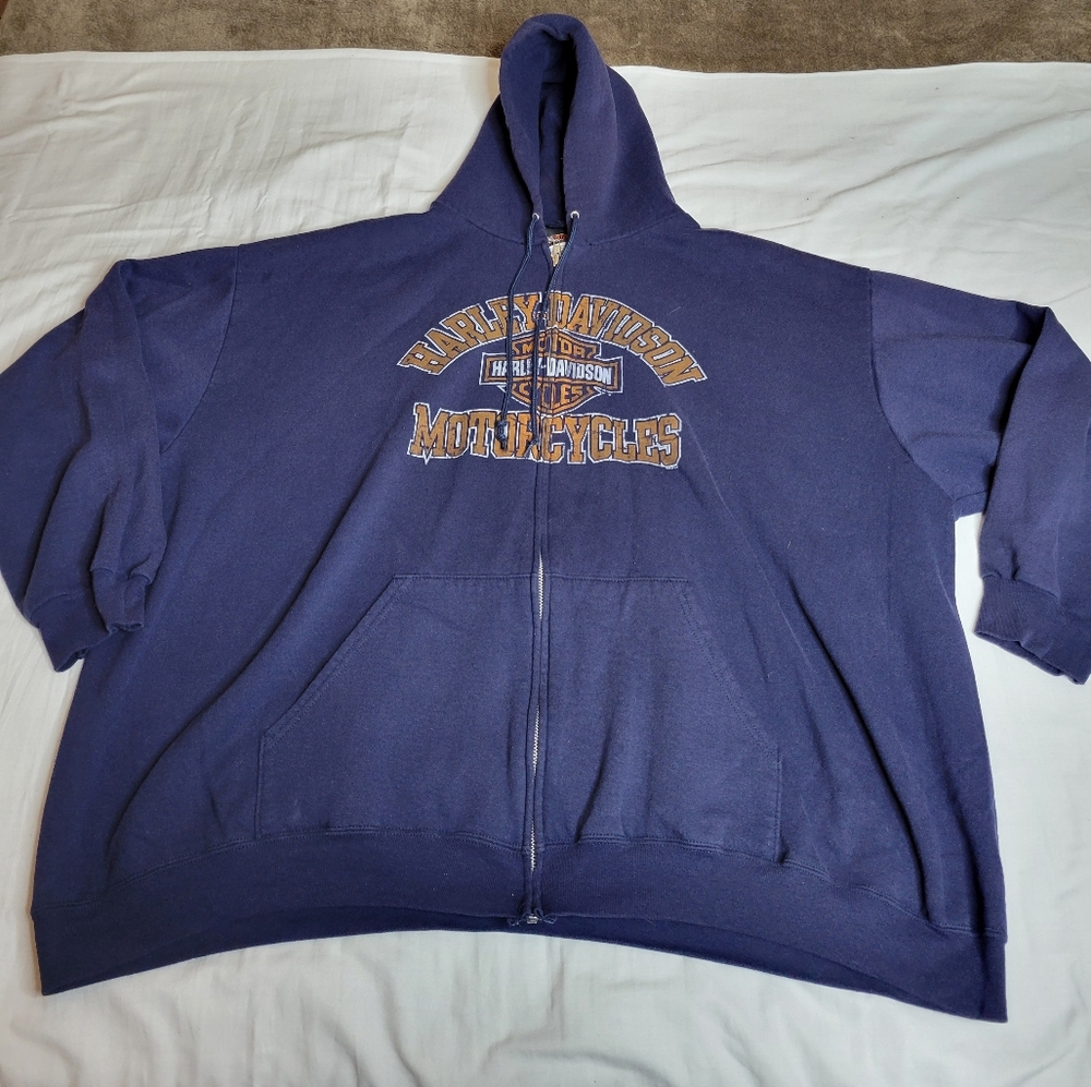 Harley Davidson Zip-Up Hoodie, salem oregon